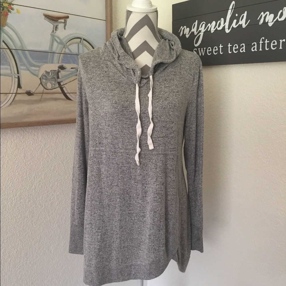 Maurices gray hoodie style top size large